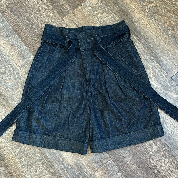 7 For all Mankind Tie High-waisted shorts - Picture 3 of 13